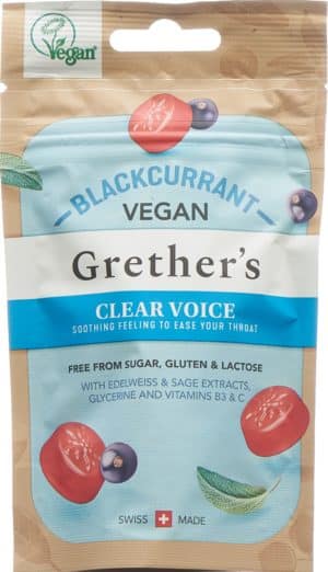 GRETHERS Clear Voice Blackcur Past vegan Btl 45 g