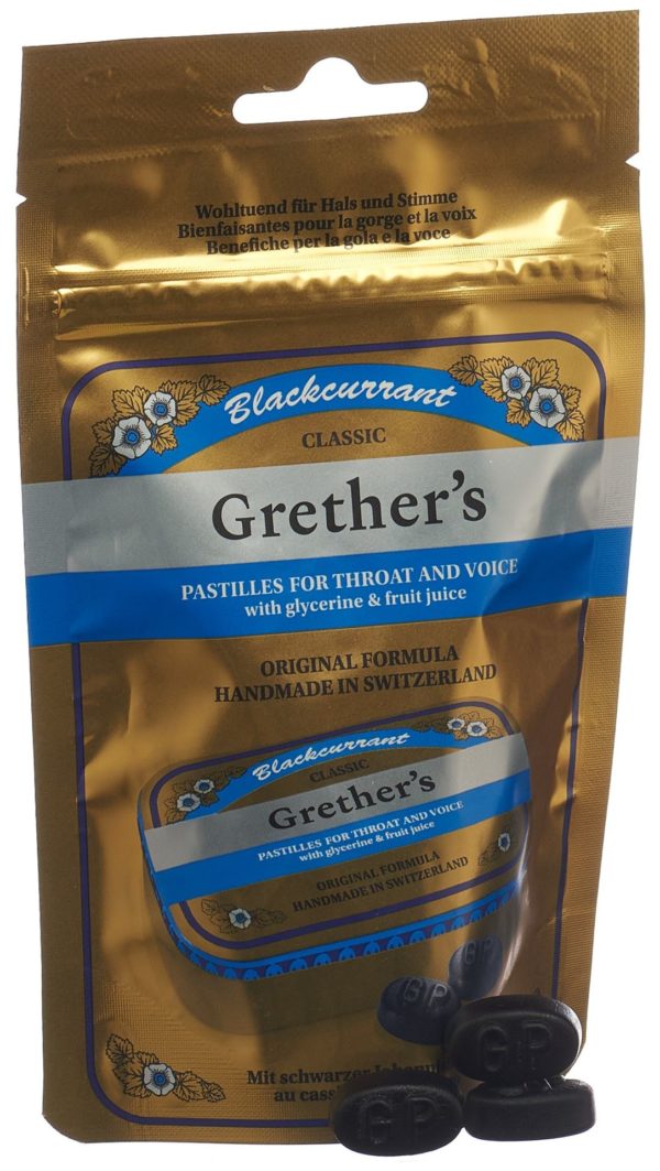 GRETHERS Blackcurrant Past Btl 110 g