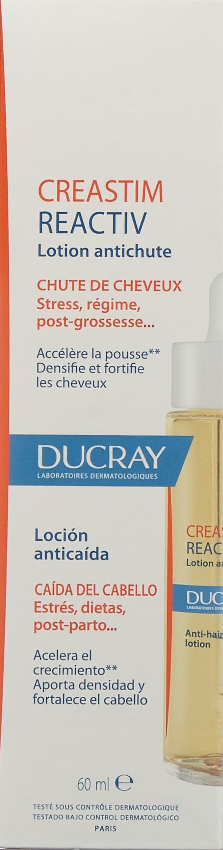 PICBACK DUCRAY CREASTIM REACTIV Lot Haarausf Fl 60 ml
