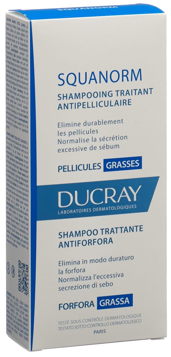 PICBACK3D DUCRAY SQUANORM Shamp fett Schuppen Fl 200 ml