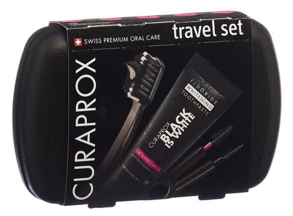 CURAPROX Travel Set Black is White