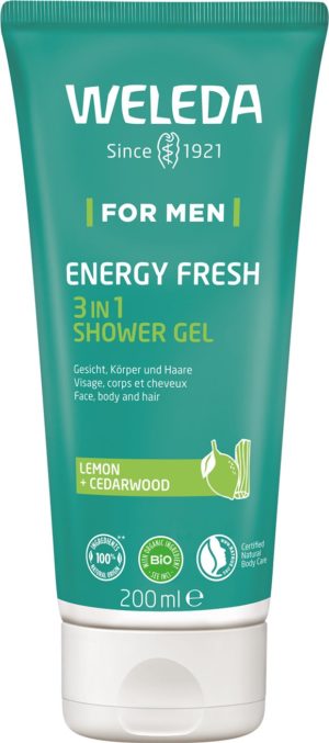 WELEDA FOR MEN 3in1 Shower Gel Energy Fresh 200 ml
