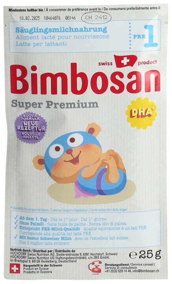 CONTENTFRONT BIMBOSAN Super Premium 1 Säugling Reise 5 Btl 25 g