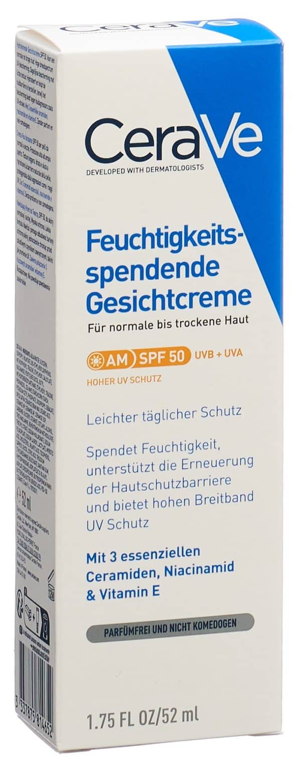 PICFRONT3D CERAVE Feuchtigkeitsspend Gesichtscr LSF50 52 ml