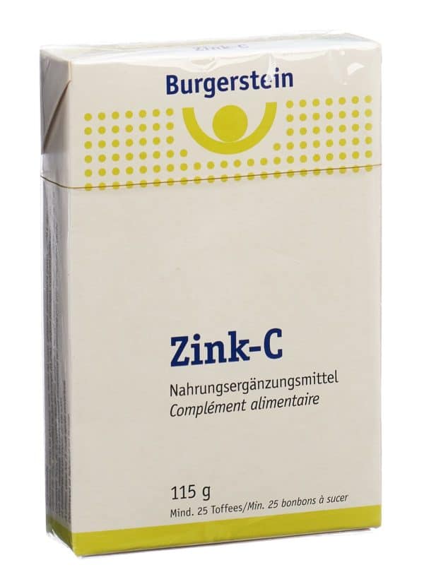 BURGERSTEIN Zink-C Toffees 115 g
