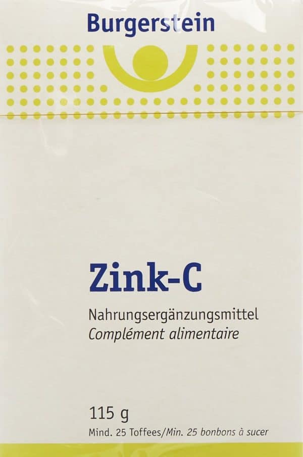 BURGERSTEIN Zink-C Toffees 115 g