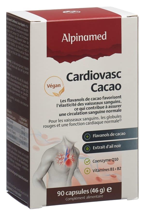 ALPINAMED Cardiovasc Cacao Kaps 90 Stk