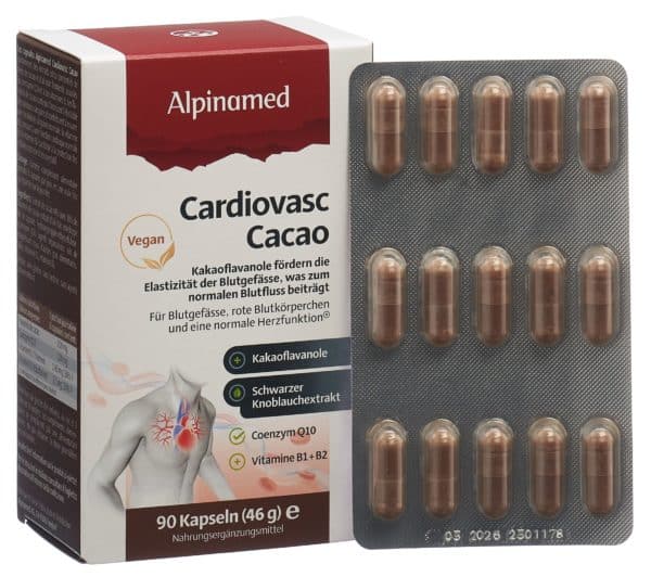 ALPINAMED Cardiovasc Cacao Kaps 90 Stk
