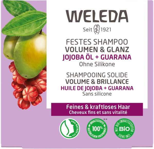 PICFRONT3D WELEDA Festes Shampoo Volumen&Glanz 50 g