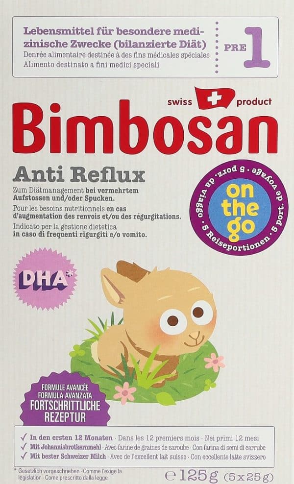 BIMBOSAN Anti Reflux Reiseportionen 5 x 25 g