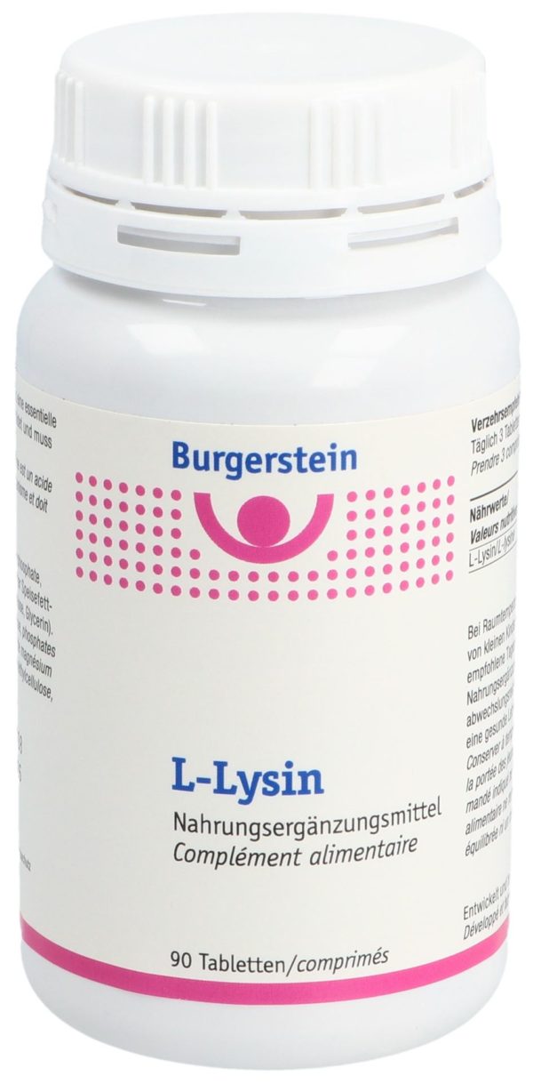 PICFRONT3D BURGERSTEIN L-Lysin Tabl Ds 90 Stk