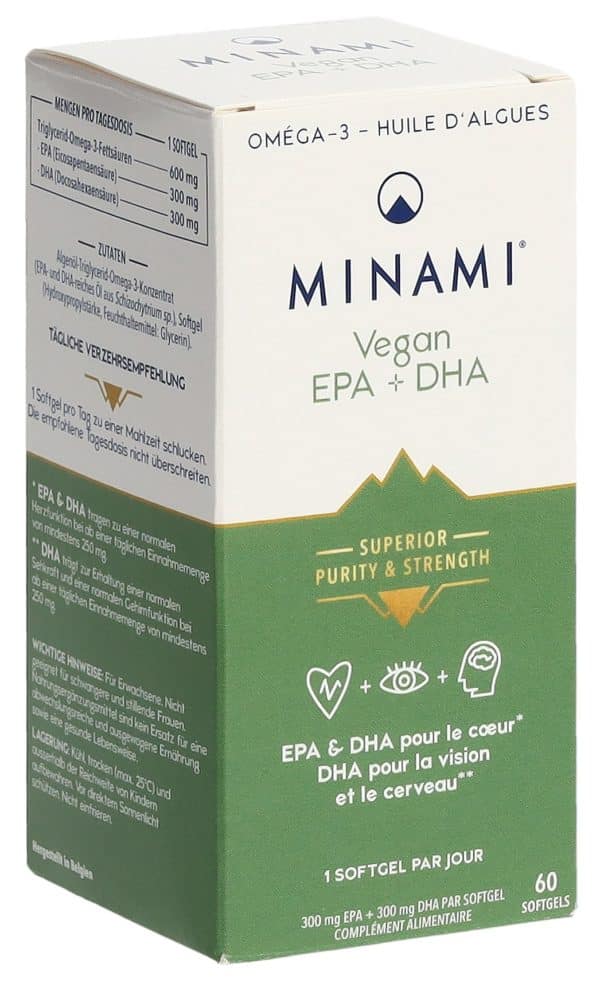 MINAMI Vegan EPA+DHA Softgels Ds 60 Stk