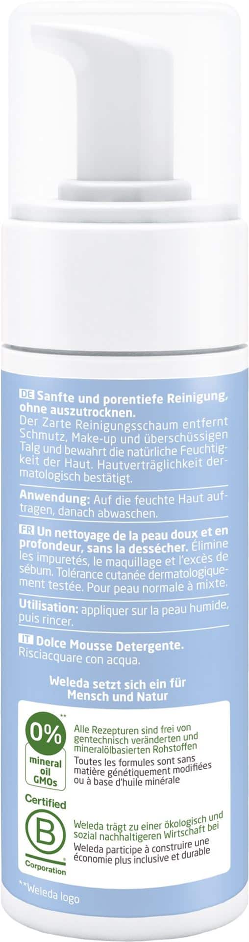 CONTENTBACK WELEDA Reinigungsschaum zart Disp 150 ml