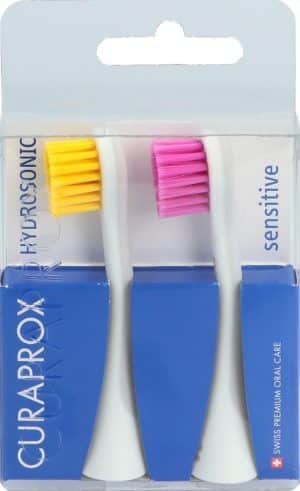 CURAPROX Hydrosonic Ersatzbü se gelb-pink 1 Paar