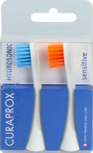 CURAPROX Hydrosonic Ersatzbü se blau-ora 1 Paar