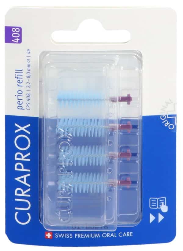 PICFRONT3D CURAPROX CPS 408 Perio refill 4x dunkel violett