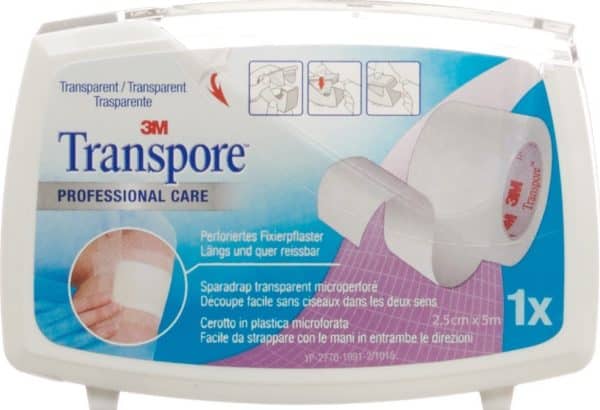 PICFRONT 3M TRANSPORE Heftpflaster 5mx25mm