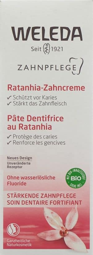 WELEDA Zahncreme Ratanhia Tb 75 ml