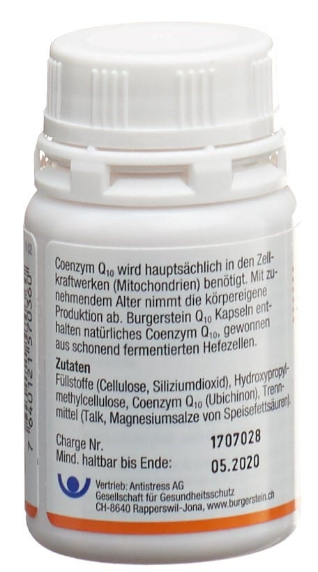 PICBACK3D BURGERSTEIN Coenzym Q10 Kaps 30 mg 60 Stk