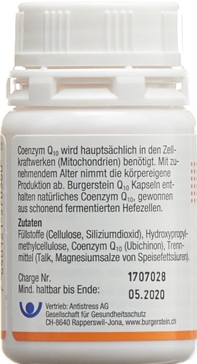 PICBACK BURGERSTEIN Coenzym Q10 Kaps 30 mg 60 Stk