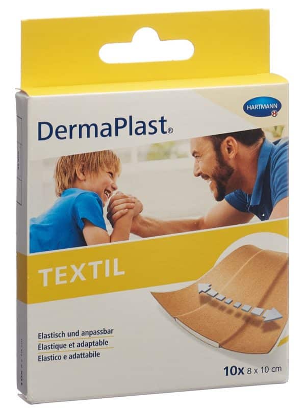 DERMAPLAST Textil Schnellverband 8x10cm 10 Stk