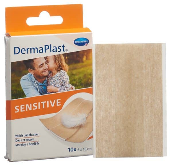 PICFRONT3DPLUS DERMAPLAST Sensitive Schnellverb 6x10cm hf 10 Stk