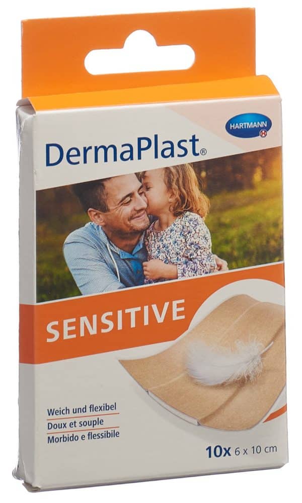 PICFRONT3D DERMAPLAST Sensitive Schnellverb 6x10cm hf 10 Stk