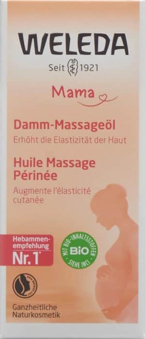PICFRONT WELEDA MAMA Damm-Massageöl Glasfl 50 ml