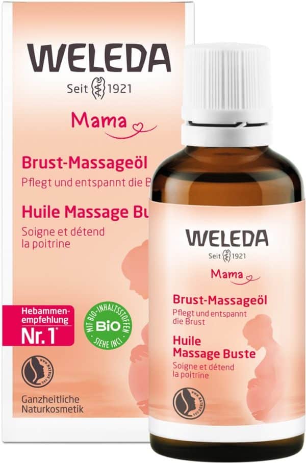 PICFRONT3DPLUS WELEDA MAMA Brust-Massageöl Glasfl 50 ml