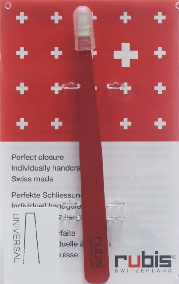PICFRONT RUBIS Pinzette gerade rot Inox