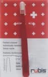 PICFRONT RUBIS Pinzette gerade rot Inox