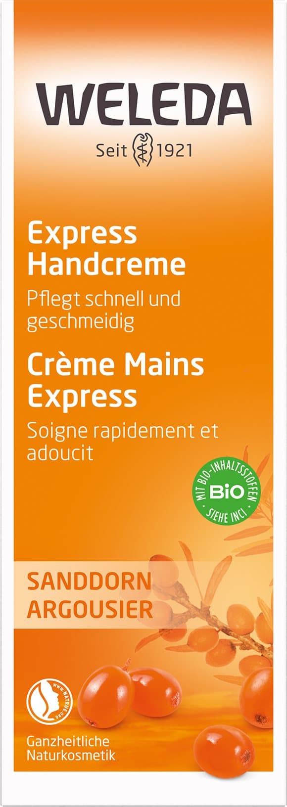 PICFRONT3D WELEDA Handcreme Express Sanddorn Tb 50 ml