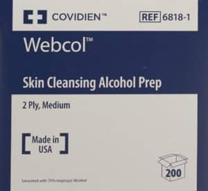 WEBCOL Alkoholtupfer 3.3x3.1cm steril 200 Stk