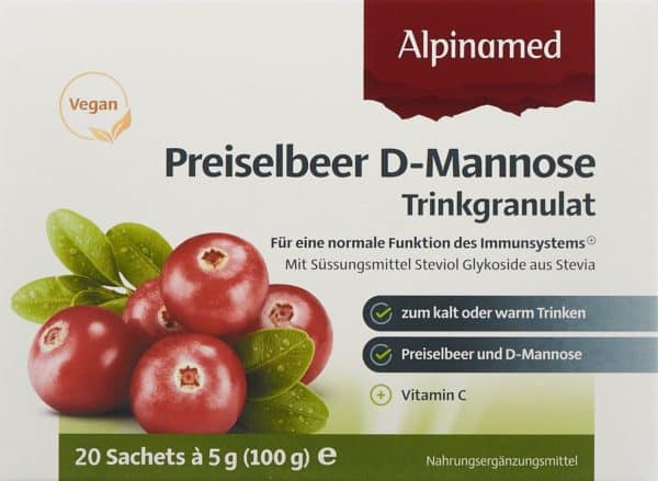PICFRONT ALPINAMED Preiselbeer D-Mannose Gran 20 Btl 5 g