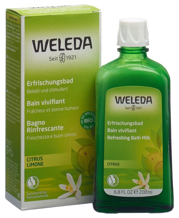 PICFRONT3DPLUS WELEDA Bad erfrischend Citrus Fl 200 ml