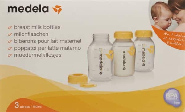 PICFRONT MEDELA Milchflasche 150ml inkl Deckel m Einl 3 Stk