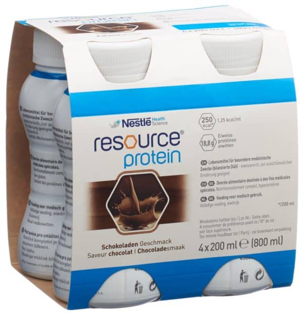 PICFRONT3D RESOURCE Protein Schokolade 4 x 200 ml