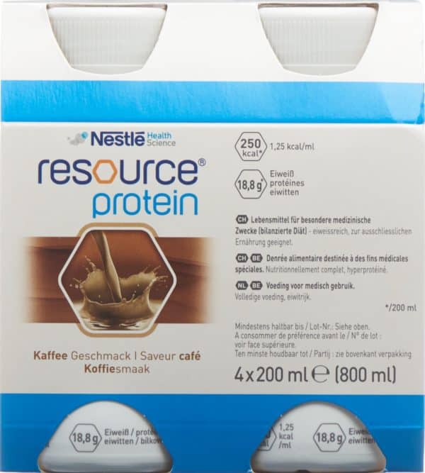 PICFRONT RESOURCE Protein Kaffee 4 x 200 ml