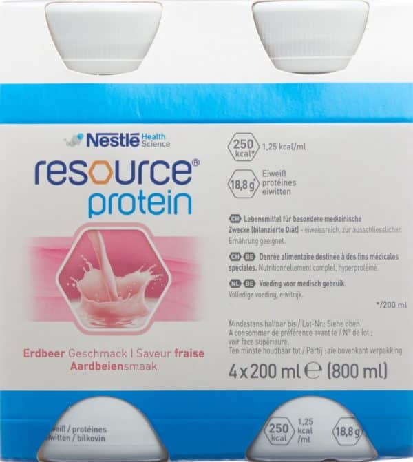 PICFRONT RESOURCE Protein Erdbeer 4 x 200 ml