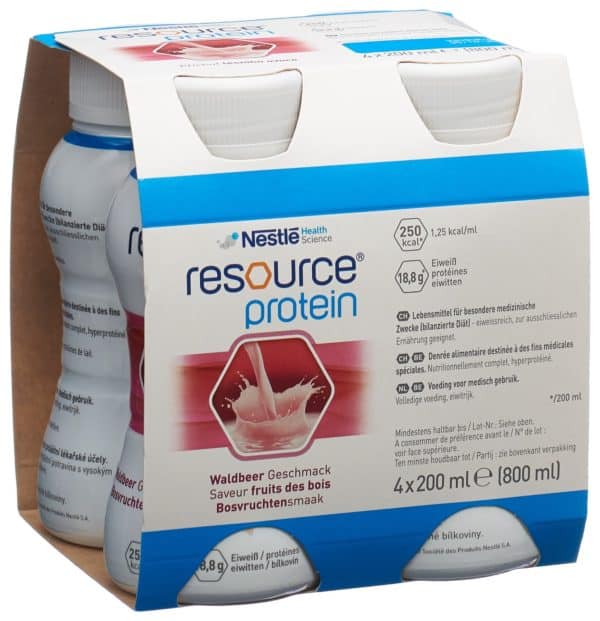 RESOURCE Protein Waldbeeren 4 x 200 ml