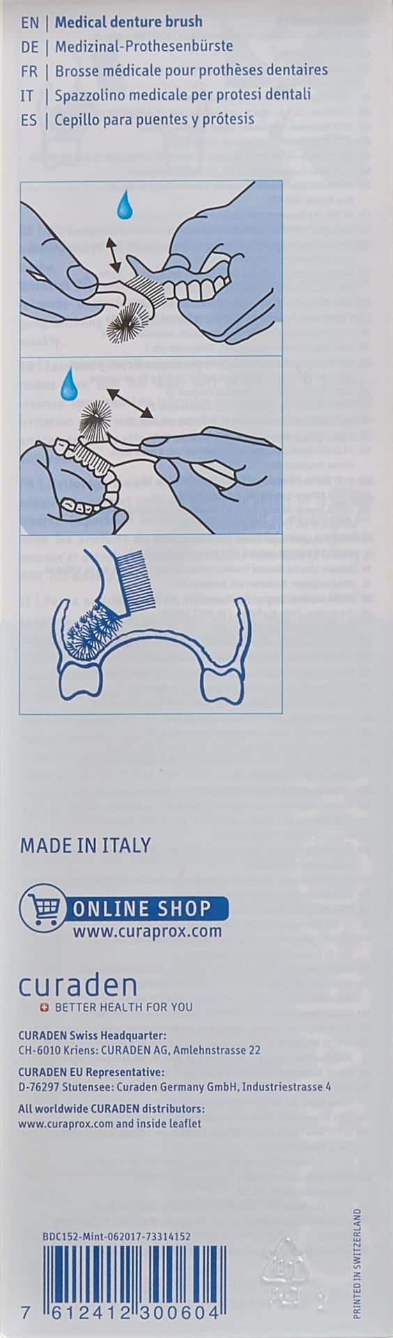 CURAPROX BDC 152 Prothesenbürste mint