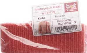PICFRONT BORT Mitella Armtragegurt Kids 3.5cm rot