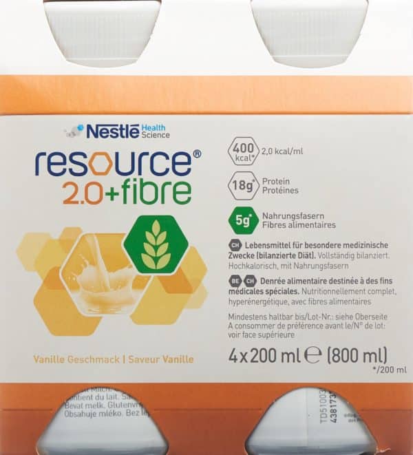 RESOURCE 2.0 Fibre Vanille 4 x 200 ml