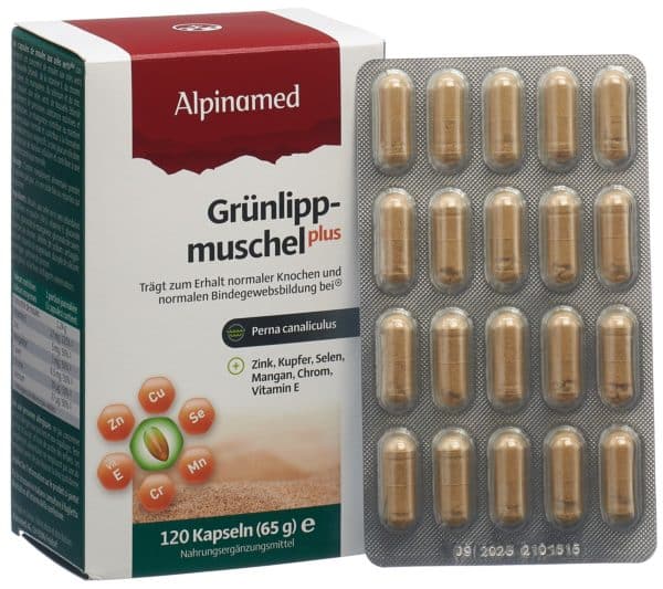 ALPINAMED Grünlippmuschel Plus Kaps 120 Stk