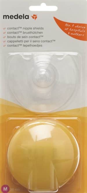 PICFRONT MEDELA Contact Brusthütchen M 20mm mit Box 1 Paar