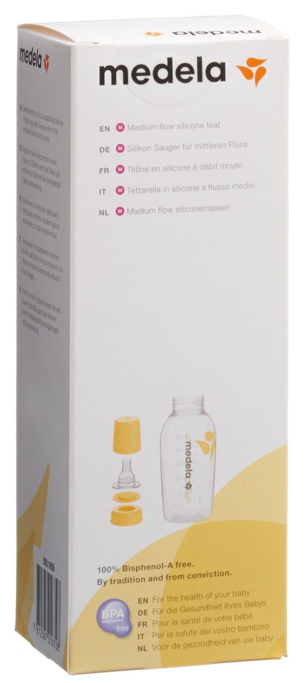 MEDELA Milchflasche 250ml mit Sauger M 4-6 Monate