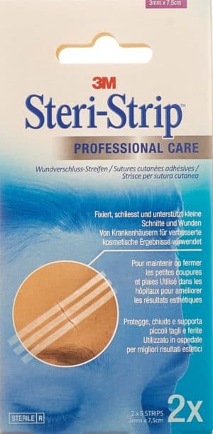 PICFRONT 3M STERI STRIP 3x75mm weiss verstärkt 2 x 5 Stk