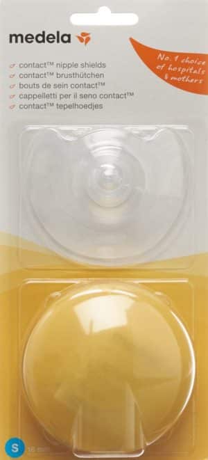 PICFRONT MEDELA Contact Brusthütchen S 16mm mit Box 1 Paar
