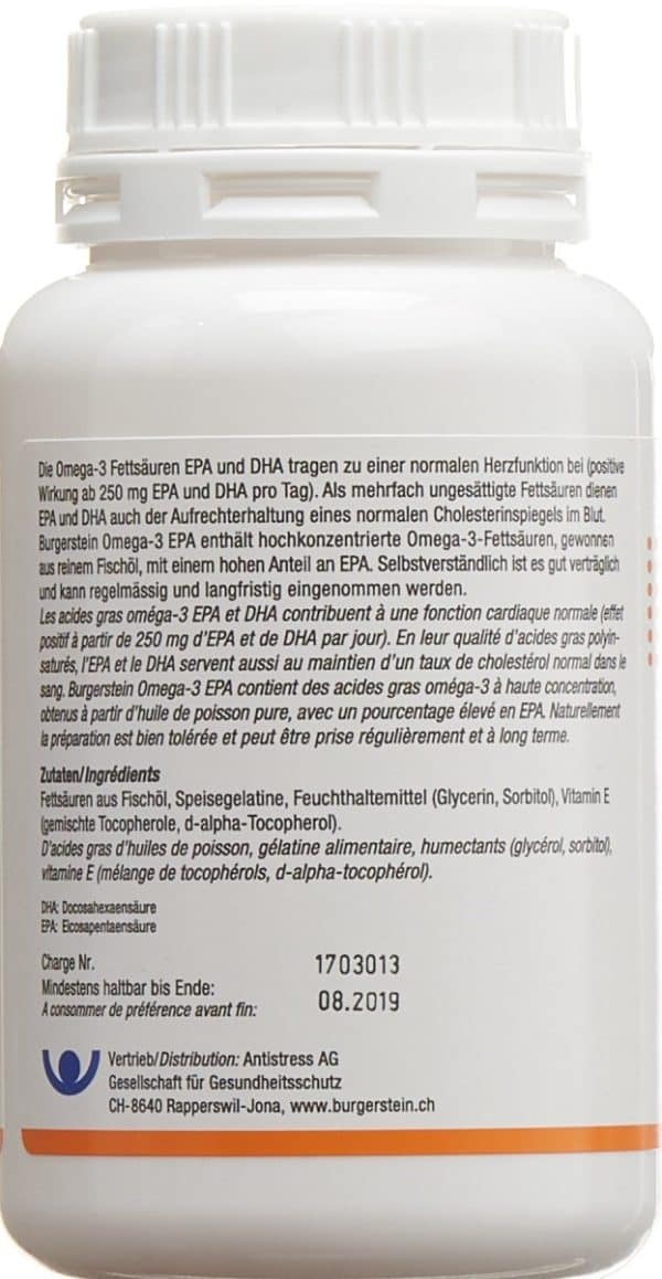 PICBACK BURGERSTEIN Omega 3-EPA Weichkaps Ds 100 Stk
