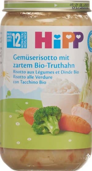 PICFRONT HIPP Gemüserisotto mit zartem Truthahn Glas 250 g
